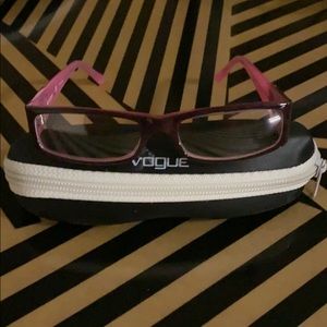 Vogue glasses. Clear frames, no prescription.
